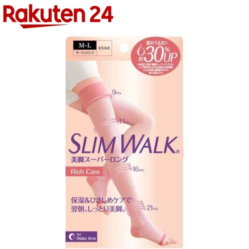 楽天市場 スリムウォーク 美脚スーパーロング Rich Care M L 1足 スリムウォーク 楽天24