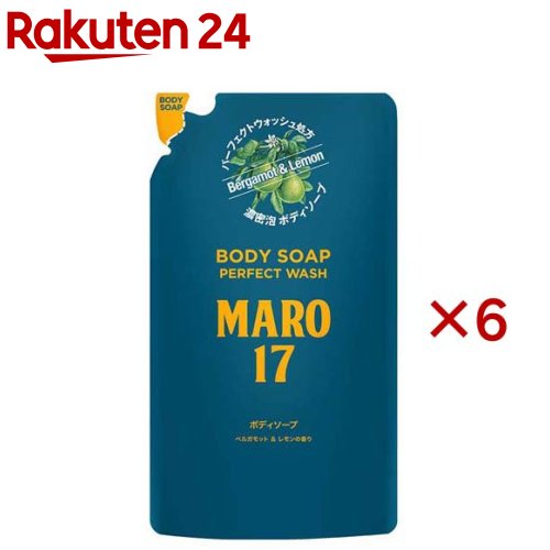 MARO 17 350ml　詰め替え用 6個セット　プラス　本体1個 MARO17 ブラックプラス シャンプー 詰め替え ( 300ml )/ マーロ