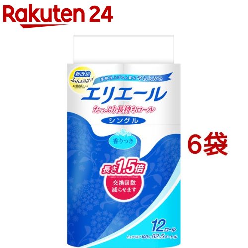 楽天市場】エリエール トイレットティシュー たっぷり長持ち ダブル(12