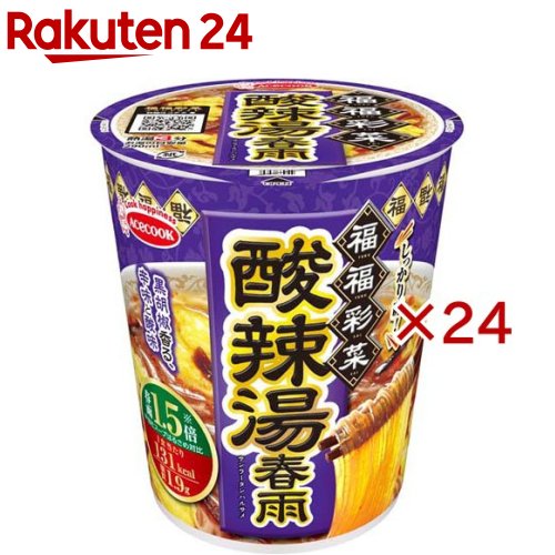 福福彩菜 酸辣湯春雨(12個入×2セット)【エースコック】 4,650円