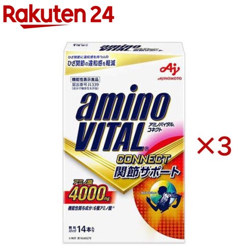 アミノバイタル CONNECT 関節サポート(14本入&times;3セット(1本5g))｜24