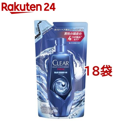 楽天市場】クリア ブルーエナジー4x スカルプシャンプー つめかえ用