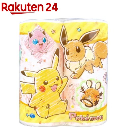 ポケモン　トイレットペーパー　20袋セット 楽天市場】ポケモン トイレットペーパー(4ロール*20袋セット) : 楽天24