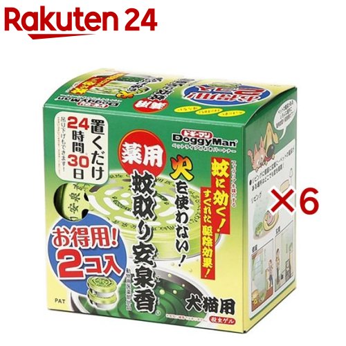 ドギーマン 薬用蚊取り安泉香(2個入×6セット)【安泉香】