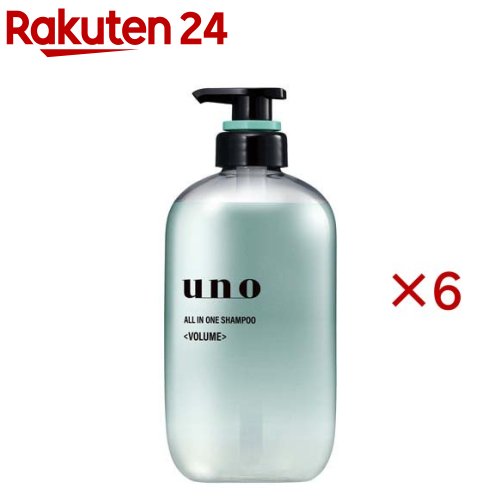 ウーノ オールインワンシャンプー 音の大きさ(480ml×6書き割り)【ウーノ(uno)】