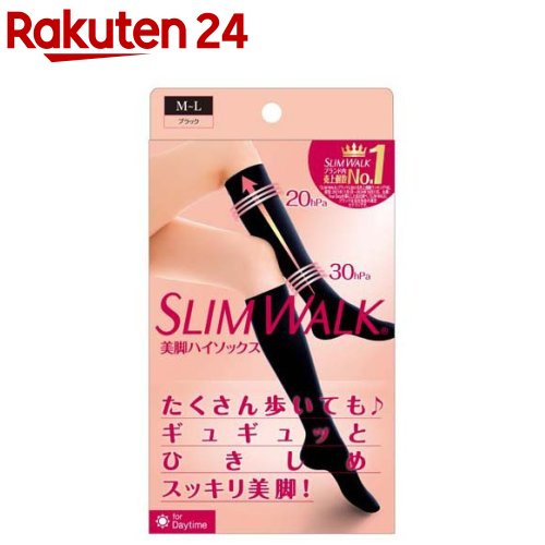 楽天市場 スリムウォーク 美脚ハイソックス M L 1足 スリムウォーク 楽天24