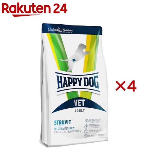 ハッピードッグ VET ストルバイト(尿石ケア) ドライ 療法食(1kg×4セット)