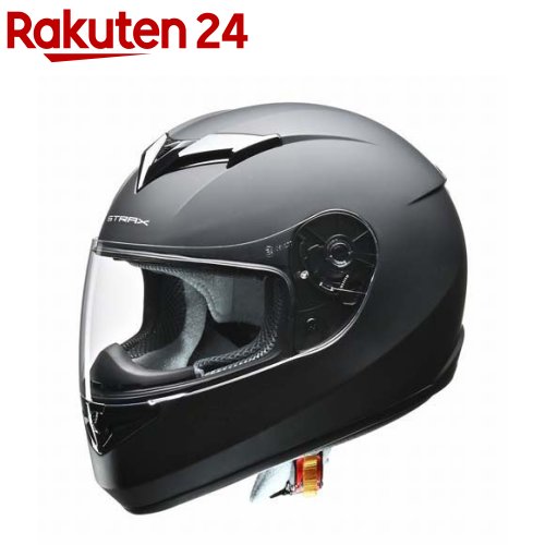 STRAX バイク用 フルフェイスヘルメット LL・XL マットブラック 全排気量(1個)