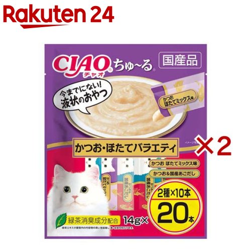 楽天市場】CIAO ちゅ〜る とりささみ・チキンバラエティ(20本×2セット