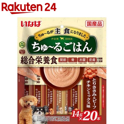 楽天市場】いなばWanちゅ〜る 総合栄養食 とりささみ バラエティ