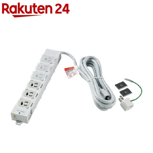 エルパ カバー付事務所向けタップ 耐雷サージ機能付 3m OAT-JPC63SB(1コ入)【エルパ(ELPA)】