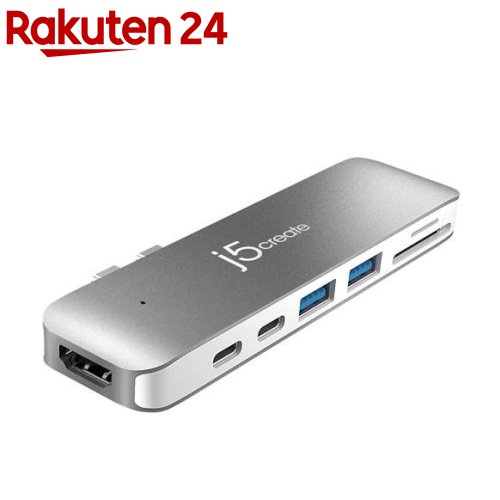MacBook Pro／Air専用 7-in-1 マルチアダプター JCD382(1個)【j5create(ジェイファイブクリエイト)】