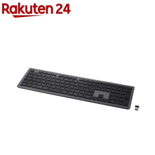 エレコム フルサイズ 無線電話鍵盤 Bluetooth ＆ 無線電話2.4GHz両相応う 黒いこと(1個)