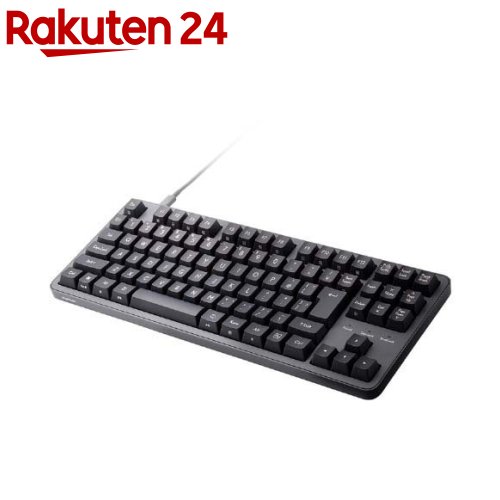 楽天市場】エレコム 赤軸 フルサイズ 有線 メカニカル フルキーボード