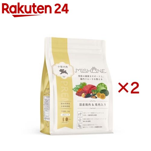 ミシュワン 成犬ドッグフード 国産鶏肉＆桜肉(1kg×2仕掛ける)【ミシュワン】