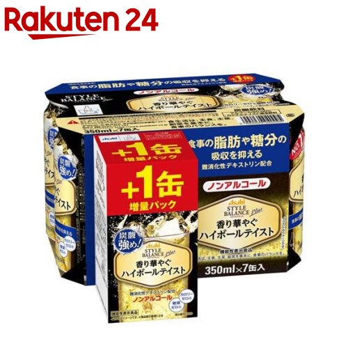 アサヒ スタイルバランス プラス 缶 増量パック 350ml 香り華やぐハイボールテイスト 28本入