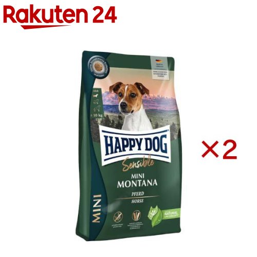 ハッピードッグ ミニ 感じやすい 小型犬 ミニ モンタナ 桜肉＆ジャガタラ芋(4kg×2書き割り)