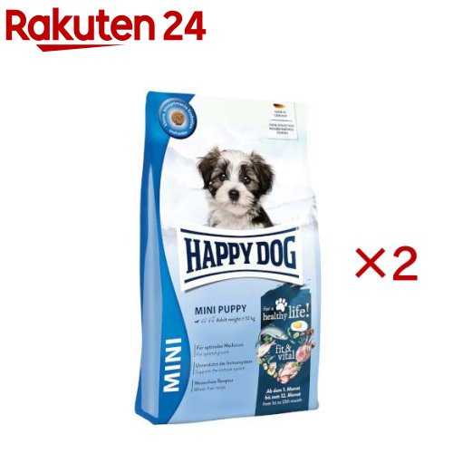 ハッピードッグ ミニ フィット＆バイタル 小型犬 ミニ パピー(4kg×2セット)
