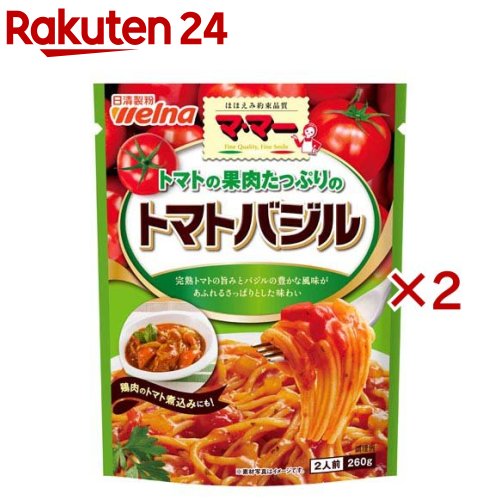 マ・マー トマトの果肉たっぷりのトマトバジル 260g×2