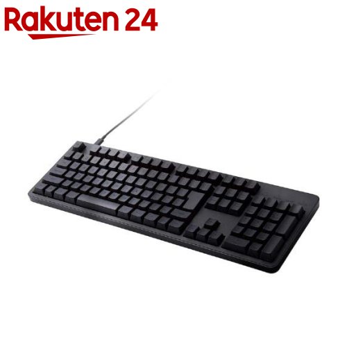 エレコム キーボード 有線 着脱式USBケーブル 茶軸 タクタイル テンキー付き ブラック(1台)｜24 9,802円