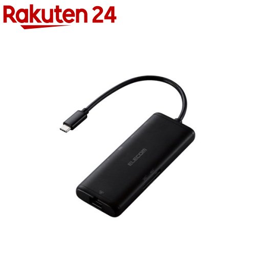 エレコム USB Type-C ドッキングステーション 7-in-1 PD 85W出力 ブラック(1個)｜24