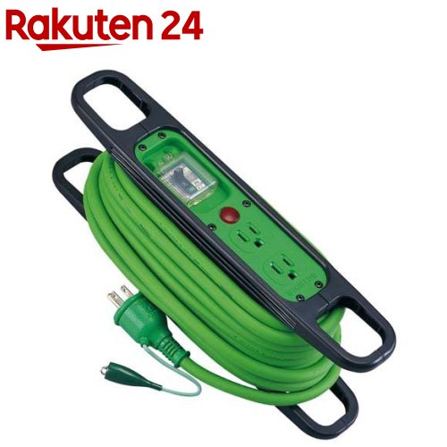 日動 ハンドリール アース付 緑 HR-EB102-G 10M(1個)【日動】|24