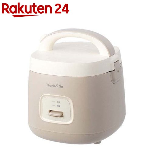 サンコー ThankPan 簡単操作炊飯器 ノラノラ 最大3合 グレージュ KGDF25HJU(1個)