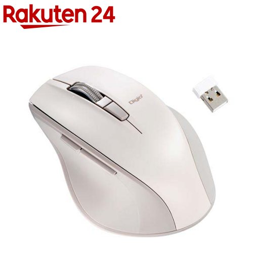 Digio2 無線 高速スクロール静音マウス 5ボタン/BlueLED MUS-RKF164GY(1個)