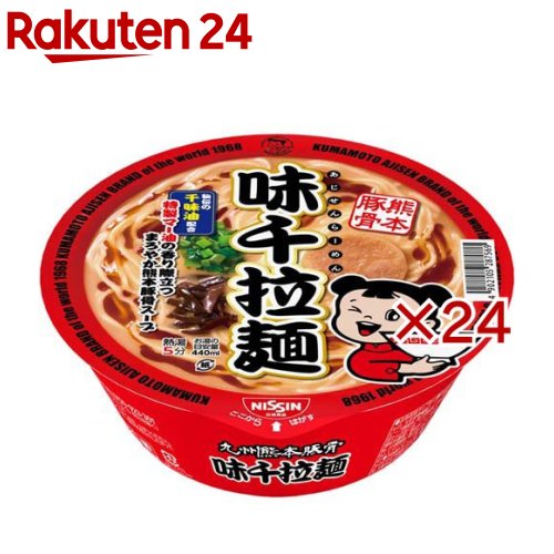 九州熊本豚骨 味千拉麺 ケース(12食入×2セット(1食106g))【日清食品】