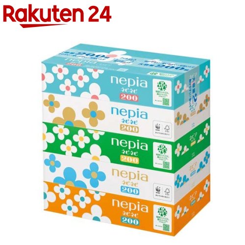 楽天市場】ネピア ネピネピ ティッシュ(400枚入(200組)*5個パック*12