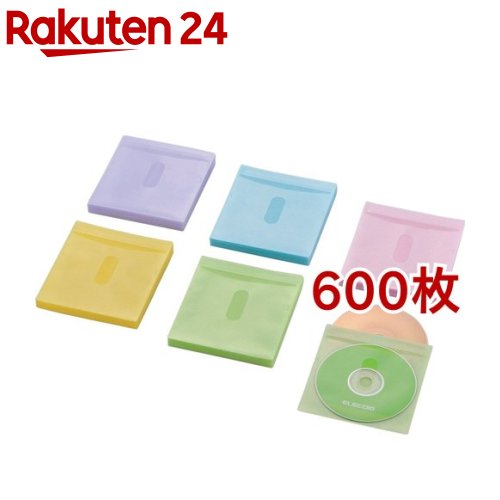 エレコム ブルーレイ・CD・DVD対応不織布ケース CCD-NIWB120ASO(60枚入(両面収納)*10セット)【エレコム(ELECOM)】