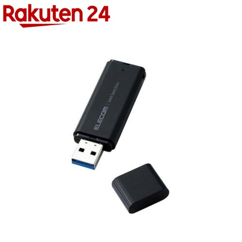 エレコム SSD 外後ばらい 2結核症 USB3.2 Gen1 読出最大400MB／秒 旗がしら式 黒いこと(1個)