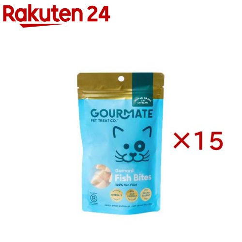 GOURMATE(グルメイト) フリーズドライトリーツ ミニ・ホウボウ(白身魚)(25g&times;15セット)｜24