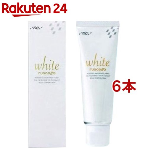 ルシェロ 歯磨剤ペースト剤 白いこと(100g*6本書き割り)【ルシェロ】