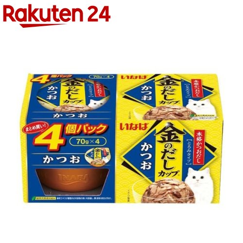 いなば　金のだしカップ（11歳から）70g12個入✖️6箱　　まぐろほか Amazon.co.jp: いなば 金のだしカップ 11歳からのバラエティ 70g