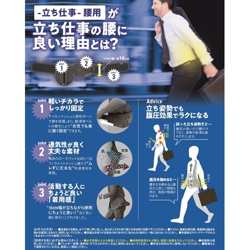 楽天市場 中山式 ボディフレーム 立ち仕事 腰用 Mサイズ 男女兼用 1コ入 ボディフレーム 楽天24