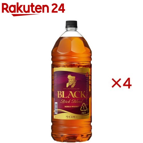 ブラックニッカ リッチブレンド ペットボトル(4L×4セット)【ブラックニッカ】