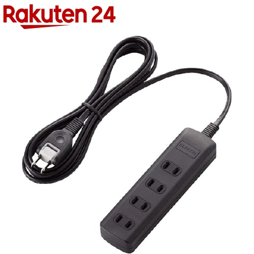 楽天市場】エレコム 延長コード 電源タップ 2m 4個口 雷ガード