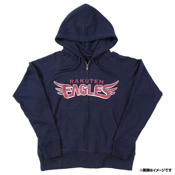 楽天市場 楽天イーグルスeaglesロゴジップパーカー ネイビー 楽天イーグルスオンラインショップ