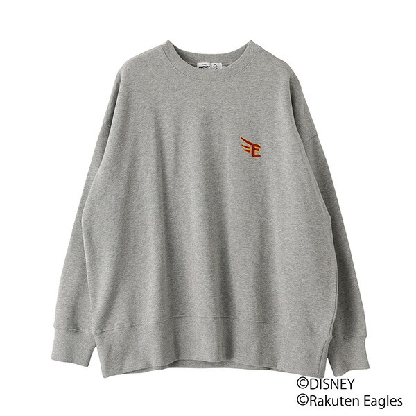 Disney&Baseball｜ミッキートレーナー〈グレー〉［S・M・L・XL］《楽天イーグルス》画像