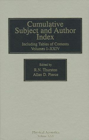 楽天Kobo電子書籍ストア: Cumulative Subject and Author Index, Including Tables of ...