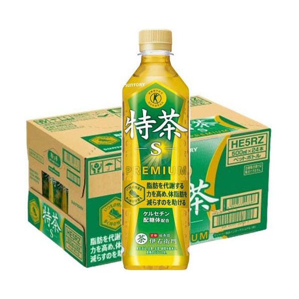 SUNTORY 伊右衛門 特茶 S PREMIUM 500ml×24本x3ケース サントリー 伊右衛門 特茶 500ml×24本 PET (お茶飲料) 価格比較