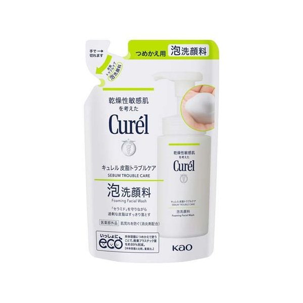 楽天市場】キュレル 泡洗顔料 つめかえ用 130ml 【キュレル】 洗顔