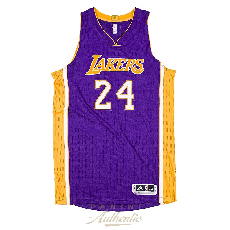 black and purple lakers jersey