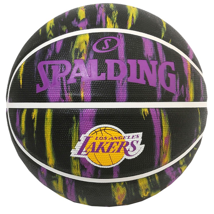 楽天市場 Spalding Nba公式 バスケットボール 5号球 ロサンゼルス レイカーズ マーブル ブラック ラバーボール 屋外用に最適 Los Angeles Lakers スポルディング 楽天スポーツゾーン