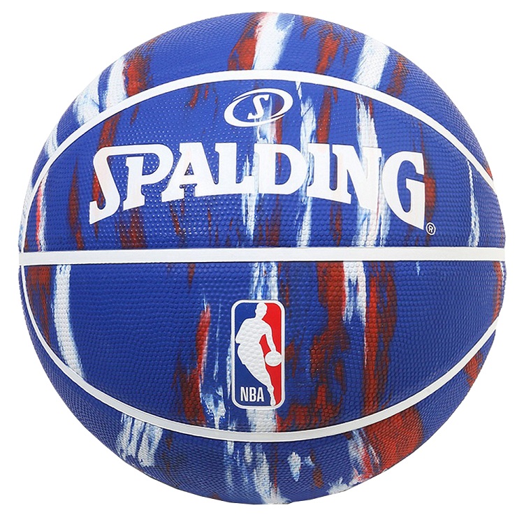 楽天市場 Spalding Nba公式 バスケットボール 7号球 ロゴマン マーブル ブルー ラバーボール 屋外用に最適 スポルディング 楽天スポーツゾーン