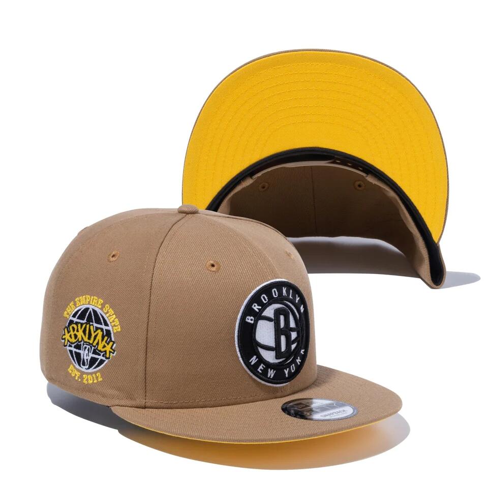 SALENEW大人気! NEW ERA ニューエラ NBA 9Fifty ニューヨークシティ イエローキャブシリーズ ブルックリン ネッツ  Brooklyn Nets