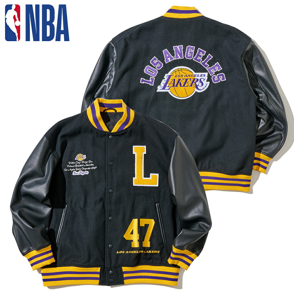 NBA TEAM Stadium Jacket スタジャン ロサンゼルス レイカーズ Los