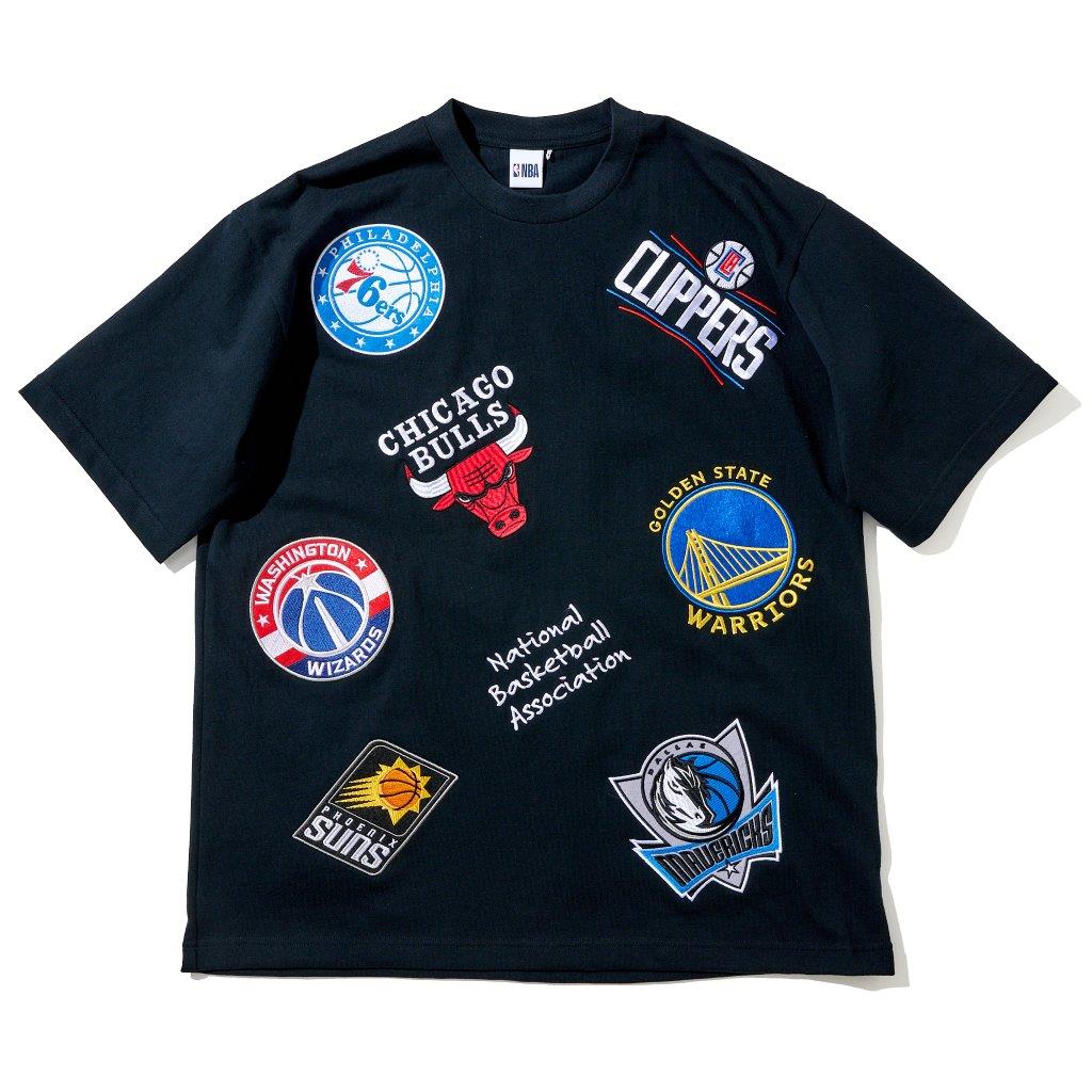 NBAチームロゴ ランダム ワッペン Tシャツ / NBA OVERALL TEAM