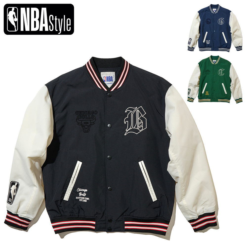 楽天市場】【NBA Style】Team Color ナイロン スタジアムジャンパー